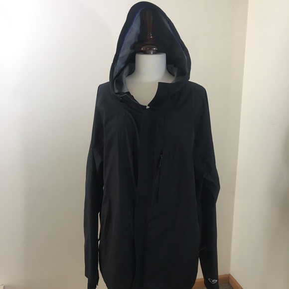 champion black rain jacket